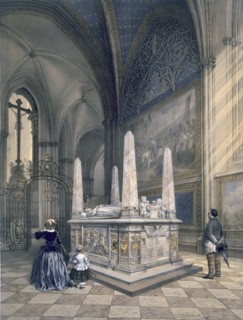 Tomb of Gustav I in Uppsala Cathedral, pub. c1853-64. Creator: Karl Johann Billmark (1804-70).