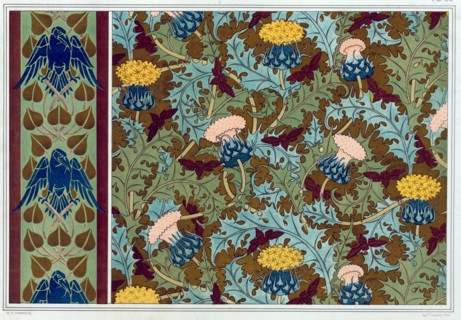Designs for wallpaper borders and printed fabric,  pub. 1897. Creator: Maurice Pillard Verneuil (1869?1942).