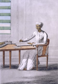 A causto (clerk/scribe), pub. 1808-12. Creator: Franz Balthazar Solvyns (1760-1824).