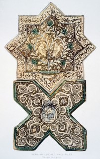 Persian Lustred wall-tiles, pub. 1891. Creator: Henry Wallis (1830-1916).