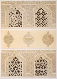 Tekih Cheik Hacen Sadaka, or the Funerary Mosque of Sultan Hassan, Cairo, pub. 1877. Creator: Emile Prisse d'Avennes (1807-79).