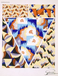 Interior design pattern, c1930s. Creator: French School (20th Century).