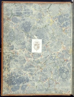 Marble endpaper, 1950s. Creator: English School (20th Century).