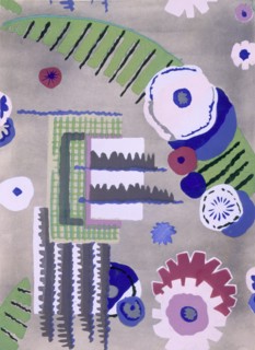 Wallpaper design by Maison Hans et Fils, pub. 1930. Creator: French School (20th Century).