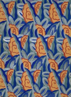 Wallpaper design by Maison Gaillard, pub. 1930.  Creator: French School (20th Century).