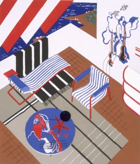 Outside terrace, c1920s.  Creator: Valentin Mink (20th Century).
