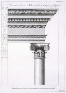 Second Interior Order of the Temple of Jupiter, pub. 1764. Creator: Robert Adam (1728-92).