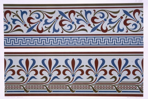 Neo-Grec Ornament: Border and dado designs, pub. 1892. Creator: George Ashdown Audsley (1838-1925).