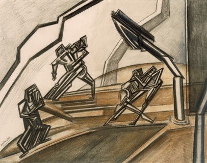 Combat No.2. Creator: Percy Wyndham Lewis (1882-1957).