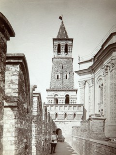 The Armoury (Oruzheynaya) Tower in the Kremlin, Moscow, Russia, before 1889. Artist: Ivan Fyodorovich Borschchevsky