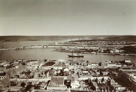 The South Bay and Cape Paul, Sevastopol, Crimea, 1850s. Artist: Unknown