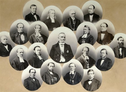 Group of portraits of the representatives of the Catholic church in Moscow, 1860s.  Artist: Scherer Nabholz & Co