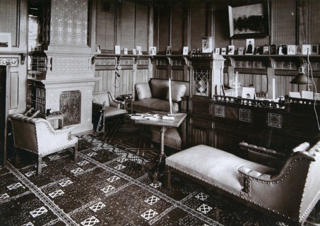 Study of the heir to the throne, Imperial Palace, Bialowieza Forest, Russia, late 19th century. Artist: Mechkovsky
