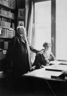 Alexander Onegin, Russian author and historian, and ballerina Tamara Karsavina, early 20th century.  Artist: Anon