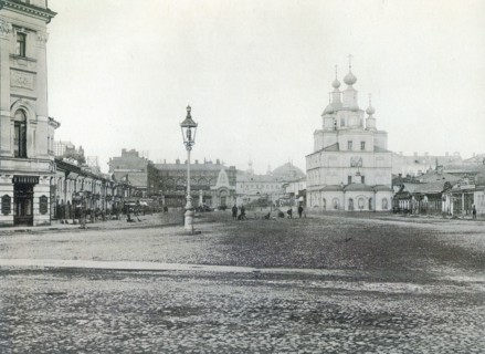 Okhotny Ryad (Hunting Row), Moscow, Russia 1880s. Artist: Unknown