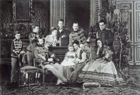 Family portrait of Tsar Alexander II of Russia, 1860s. Artist: Unknown
