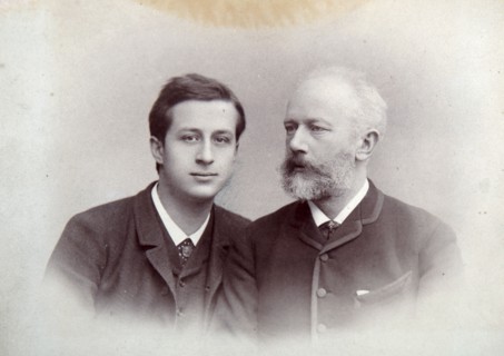 Alexander Siloti, Russian pianist and conductor, and Peter Tchaikovsky, Russian composer, 1888. Artist: Unknown