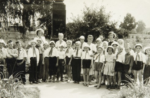 A Young Pioneers unit in Yalta, Crimea, USSR, 1950s. Artist: Unknown