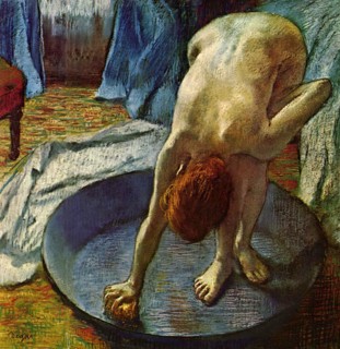 'Woman in a Tub', 1886.  Artist: Edgar Degas
