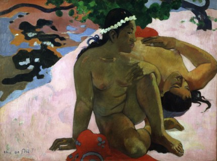 'Aha oe feii? (Are You Jealous?)', 1892.  Artist: Paul Gauguin