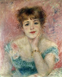 'Portrait of the Actress Jeanne Samary', 1877.  Artist: Pierre-Auguste Renoir