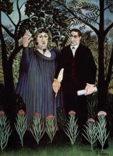 'The Poet and his Muse. Portrait of Guillaume Apollinaire and Marie Laurencin', 1909. Artist: Henri Rousseau