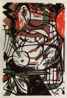 'Birth of a Foal', 1913. Artist: Franz Marc
