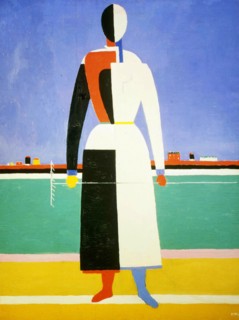 'Woman with a Rake', 1928-1932.  Artist: Kazimir Malevich