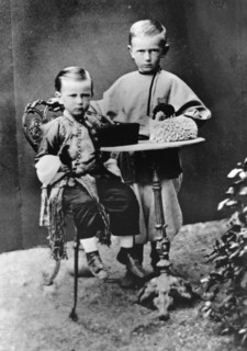 Grand Dukes Paul Alexandrovitch and Sergei Alexandrovitch of Russia, 1863. Artist: Unknown