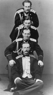 Grand Dukes Alexander Alexandrovich and Vladimir Alexandrovich of Russia, c1870-c1875(?). Artist: Sergei Levitsky
