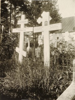 Graves in the cemetery of the Novodevichy (New Maidens') Convent, Moscow, Russia, 1929. Artist: Unknown
