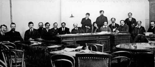 The Council of the People's Commissars, Russia, c1917-c1918.  Artist: Anon