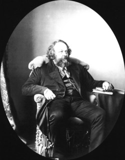 Mikhail Bakunin, Russian revolutionary and theorist of anarchism, 1863. Artist: Sergei Levitsky