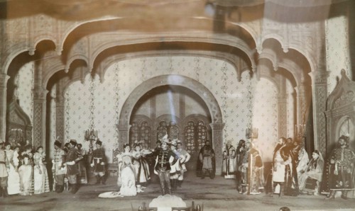 Scene from Alexander Ostrovsky's play 'False Dmitriy', Maly Theatre, Moscow, Russia, 1870s. Artist: Unknown
