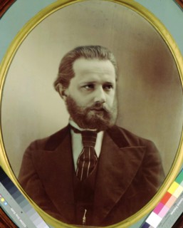 Peter Tchaikovsky, Russian composer, 19th century. Artist: Michail Michailovich Panov