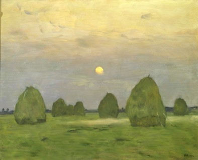 'Twilight, The Haystacks', 1899.  Artist: Isaak Levitan