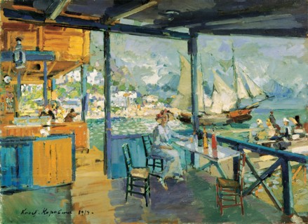 'Pier in Gurzuf', 1914.  Artist: Konstantin Korovin