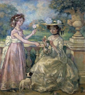'Two Girls on a Terrace', 1903.  Artist: Charles Guerin