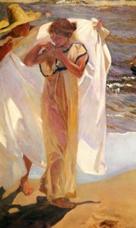 'After the Bath', 1908.  Artist: Joaquin Sorolla y Bastida