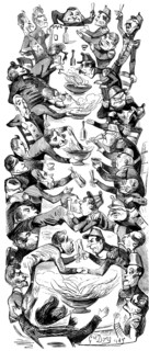 'An International Punch', drawing for the magazine Le Journal pour Rire, 1849.  Artist: Gustave Doré