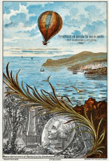 Crossing of the English Channel by Blanchard and Jeffries, 1785 (1890s). Artist: Anon