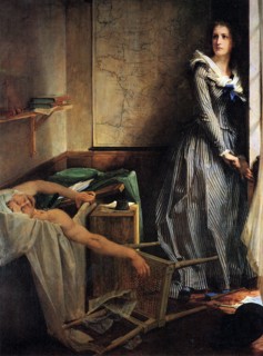 'Charlotte Corday after the murder of Marat', 1861.  Artist: Paul-Jacques-Aime Baudry
