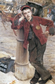 'The London Bootblack', 1882.  Artist: Jules Bastien-Lepage