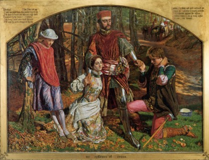 'Valentine Rescuing Sylvia from Proteus', 1851.  Artist: William Holman Hunt