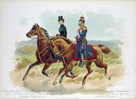 Tsar Nicholas II of Russia in the uniform of Her Majesty's Life Guard Uhlan regiment, 1896. Artist: Anon
