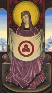 'Madonna Oriflamma', 1932.  Artist: Nicholas Roerich