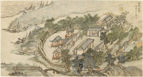 'The Five Deer Hermitage', early 17th century. Artist: Li Shida