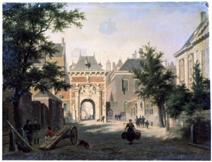 'A Town in Holland', 19th century.  Artist: Bartholomeus Johannes van Hove