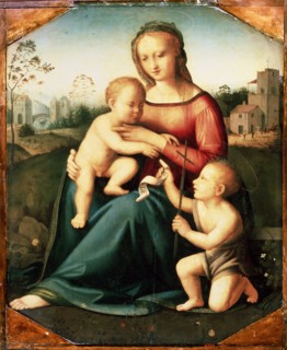 'Virgin and child with John the Baptist as a Boy', 16th century. Artist: Unknown