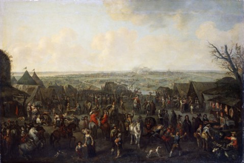 'The Siege of a Town', 1660.  Artist: Adam Frans van der Meulen